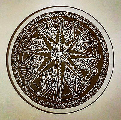 Wall Art - Drawing - Global by Carole Brecht