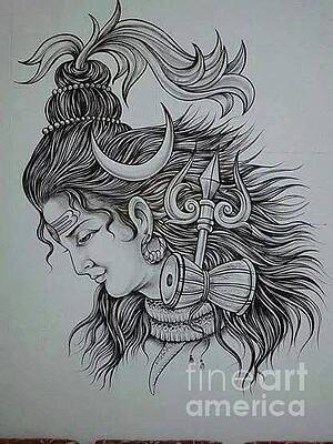 How to draw Lord Shiva drawing step by step  Mahashivratri Special Drawing   Bholenath drawing  YouTube