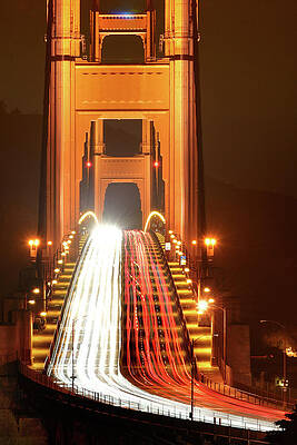 Wall Art - Photograph - Golden Gate Bridge Close Up by Surjanto Suradji