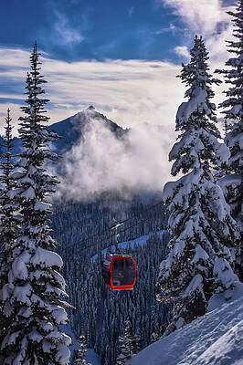 Gondola Lift on Crystal Mountain by Richard Cheski Gondola Lift on Crystal Mountain by Richard Cheski