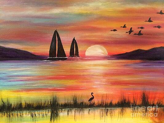 Wall Art - Painting - Good Eveving by Denise Tomasura