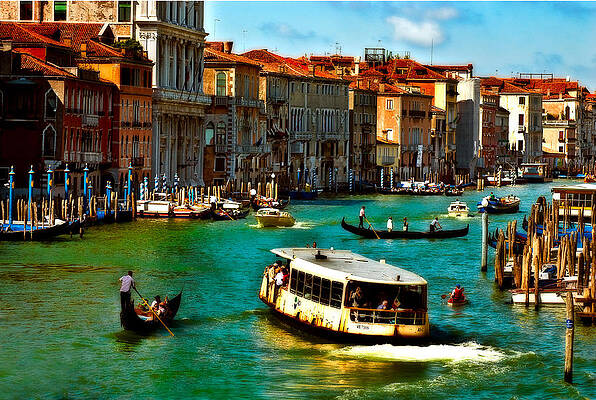 Wall Art - Photograph - Grand Canal Daytime by Harry Spitz
