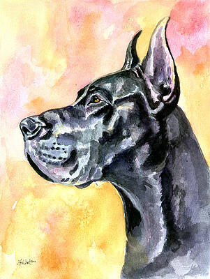 Great Danes Paintings Pixels