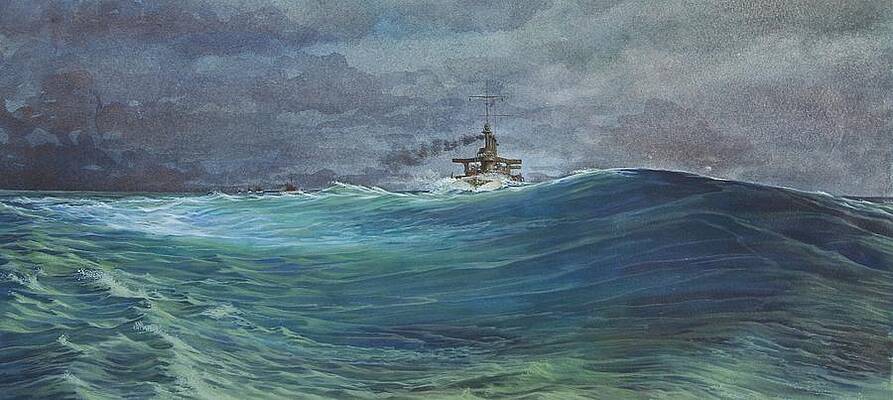 Great White Fleet in a Squall by Stephen Bluto