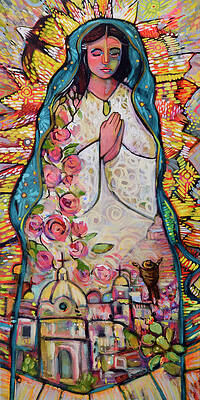 Our Lady Guadalupe Painting 4x6 Canvas Original Artwork Acry - Inspire  Uplift