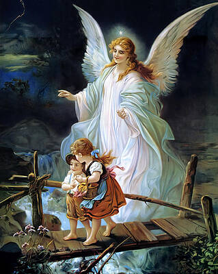 Guardian Angel Paintings Fine Art America