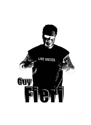 Guy Fieri Ringer T-Shirt by Sisy Brona - Pixels