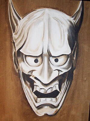 Hannya Mask Art Fine Art America
