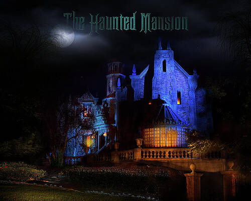 Wall Art - Photograph - Haunted Mansion at Walt Disney World Poster Version by Mark Andrew Thomas