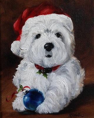 Westie Christmas Self Portrait Dish Drying Mat PPP3286DDM – Precious Pet  Paintings