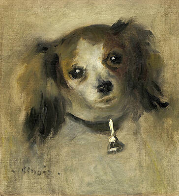 Head of a Dog Print by Pierre-Auguste Renoir