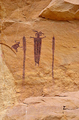 Wall Art - Photograph - Head of Sinbad Pictograph by Tranquil Light Photography