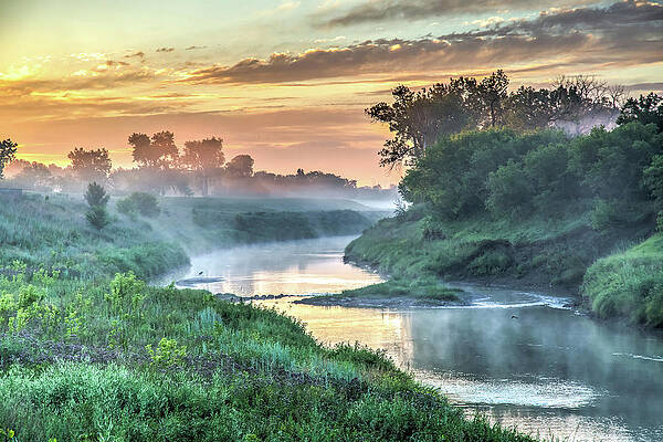 Wall Art - Photograph - Heart River Sunrise  by Chad Rowe