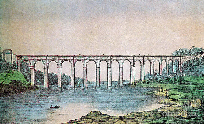 Wall Art - Photograph - High Bridge, New York, 19th Century by Photo Researchers
