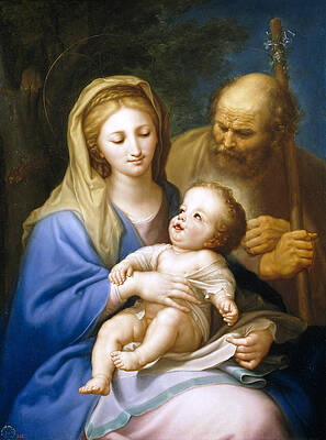 Holy Family Print by Francisco Bayeu y Subias