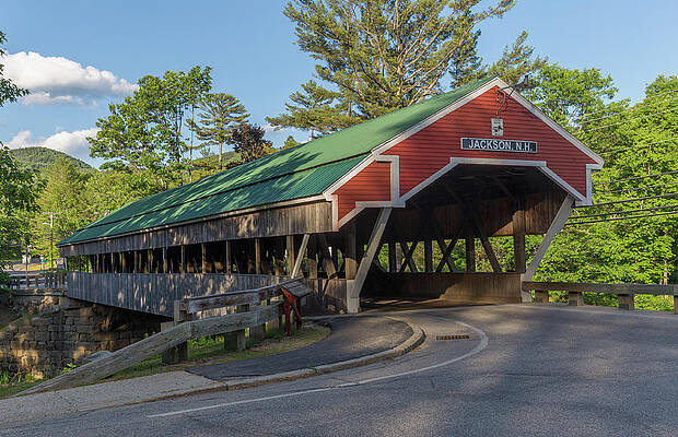 Wall Art - Photograph - Honeymoon Covered Bridge in Jackson New Hampshire by Brian MacLean