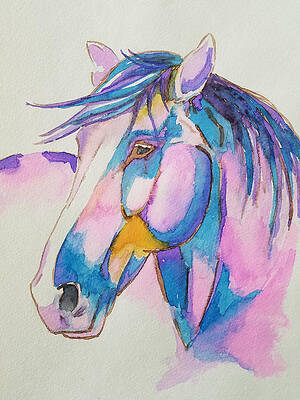 Horse in pink by Johnny McNabb Horse in pink by Johnny McNabb