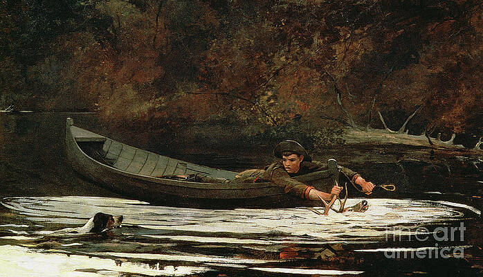 Man And Dog Paintings Fine Art America