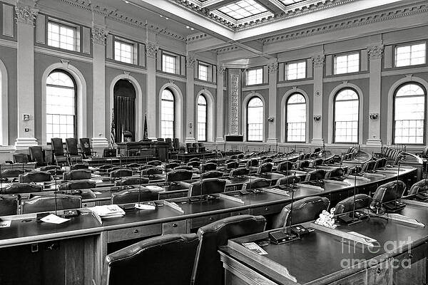 Wall Art - Photograph - House of Representatives Chamber of Maine in Augusta by Olivier Le Queinec