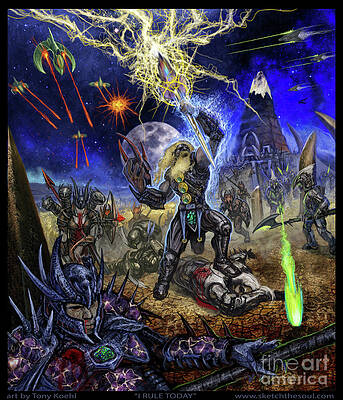 Wall Art - Mixed Media - I Rule Today by Tony Koehl