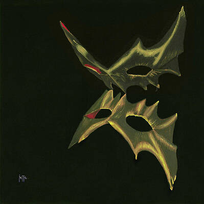 I try to see behind your mask - but it is easier to see your reflection by Jette Van der Lende