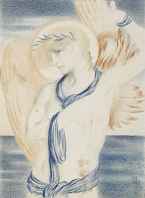 Icarus Print by Simeon Solomon