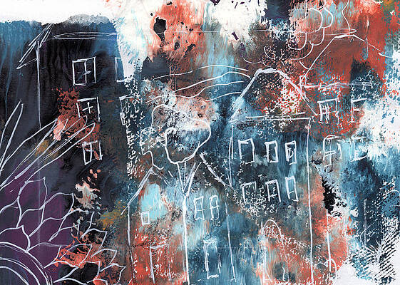Abstract House Paintings Fine Art America