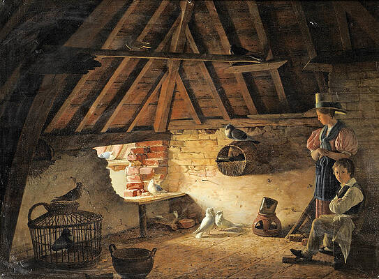 In the Dovecote Print by Henri Voordecker