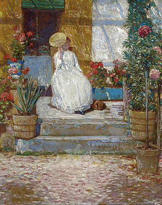 In the Sun Print by Childe Hassam