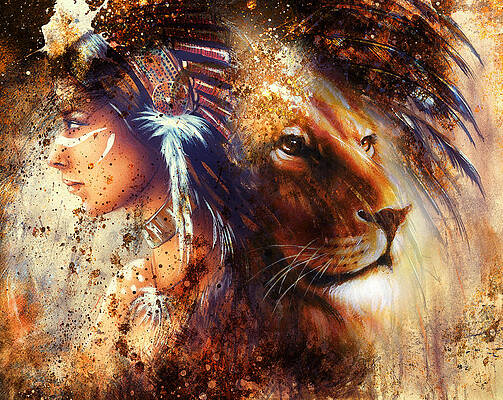 Roaring Lion Paintings Fine Art America