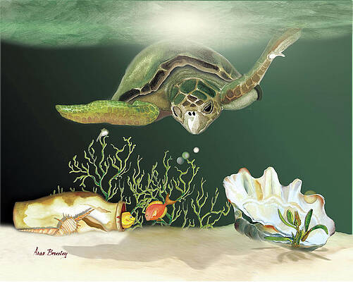 Inquisitive Turtle by Anne Beverley-Stamps Inquisitive Turtle by Anne Beverley-Stamps
