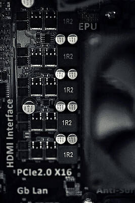 Inside a Computer Abstract Series - 1 by Trish Mistric Inside a Computer Abstract Series - 1 by Trish Mistric
