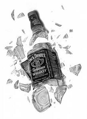 Jack Daniels Bottle  Jack daniels bottle Bottle drawing Jack daniels