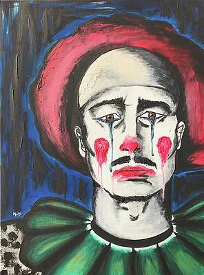 Crying Clown Paintings Fine Art America