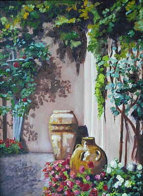 Italian Urns at Viansa by Debbie Waitkus