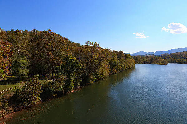 Wall Art - Photograph - James River with Autumn Color by Jill Lang