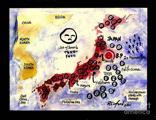 Japan Tsunami Paintings Fine Art America