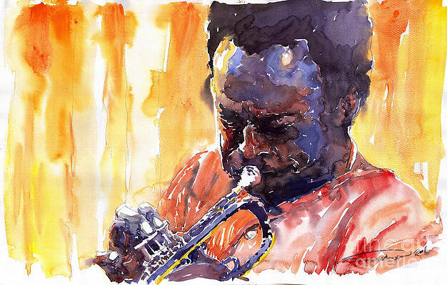 MILES DAVIS MAGNIFICENTLY COOL KING OF MODERN JAZZ ICONIC CANVAS ART ArtWilliams 