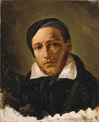 Jean-Louis-Andre-Theodore Gericault Print by Horace Vernet