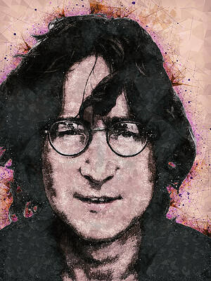 Wall Art - Mixed Media - John Lennon Portrait by Studio Grafiikka