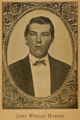 Wall Art - Photograph - John Wesley Hardin 1853-1895, Claimed by Everett