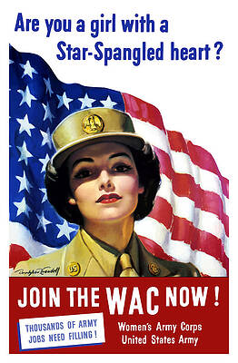 Wall Art - Painting - Join The WAC Now - World War Two by War Is Hell Store