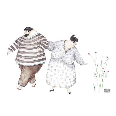 Wall Art - Painting - Just a second by Soosh - Soosh
