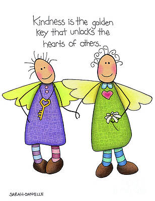 Wall Art - Drawing - Kindness by Sarah Batalka