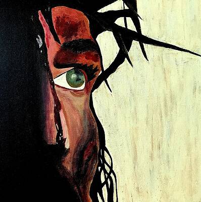 Crucifixion Of Jesus Painting - King Of The Jews by Mikayla Ruth Koble