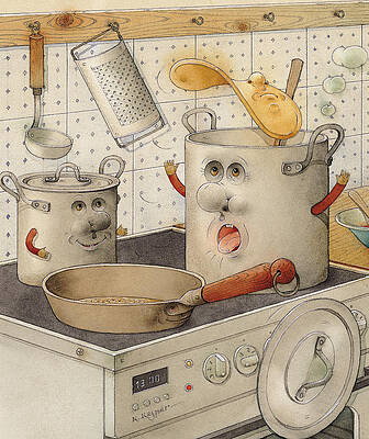 Cooking Pan Paintings Fine Art America