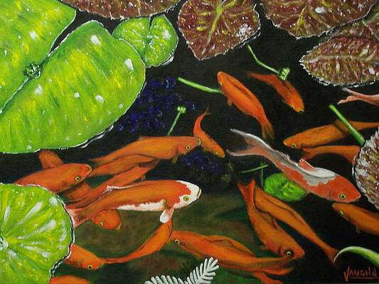 Koi Pond by Charles Vaughn Koi Pond by Charles Vaughn