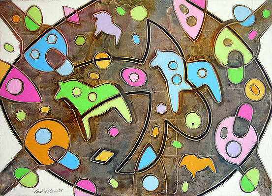 Painting - La mia fanciullezza by Andrea Benetti