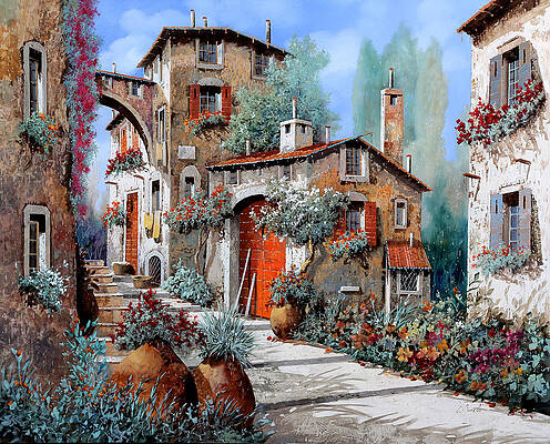 Italian Street Scene Paintings Fine Art America