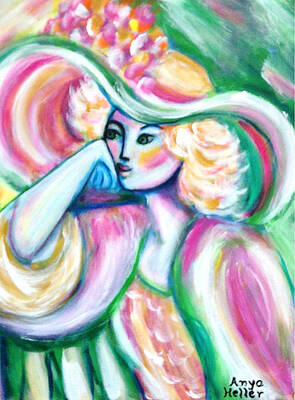 Lady in Pink and Green by Anya Heller Lady in Pink and Green by Anya Heller